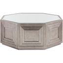 The appearance of Ariana Rochelle Octagonal Cocktail Table In Silver Leaf designed by Lexington in the modern / contemporary interior design. This silver leaf piece of furniture was selected by 1StopBedrooms from Ariana Collection to add a touch of cosiness and style into your home. Sku: 733-947. Material: Marble.