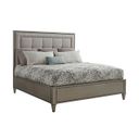 Ariana St. Tropez Queen Upholstered Panel Bed In Platinum