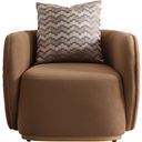 The appearance of Ariana Velvet Accent Chair In Caramel and Gold designed by Michael Amini in the transitional interior design. This caramel/gold piece of furniture was selected by 1StopBedrooms from Ariana Collection to add a touch of cosiness and style into your home. Sku: LFR-ARNA835-CML-806. Material: Beech.
