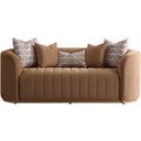 The appearance of Ariana Velvet Loveseat In Caramel and Gold designed by Michael Amini in the transitional interior design. This caramel/gold piece of furniture was selected by 1StopBedrooms from Ariana Collection to add a touch of cosiness and style into your home. Sku: LFR-ARNA825-CML-806. Material: Beech.