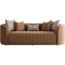 The appearance of Ariana Velvet Sofa In Caramel and Gold designed by Michael Amini in the transitional interior design. This caramel/gold piece of furniture was selected by 1StopBedrooms from Ariana Collection to add a touch of cosiness and style into your home. Sku: LFR-ARNA815-CML-806. Material: Beech.