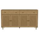 The appearance of Arini 2-Drawer Cane Door Dining Sideboard Server In Sand Wash designed by Coaster in the coastal interior design. This sand wash piece of furniture was selected by 1StopBedrooms from Arini Collection to add a touch of cosiness and style into your home. Sku: 108935SWD. Material: Metal.