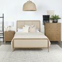 Arini 56 Inch Queen Panel Bed In Sand Wash and Cream