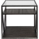 The appearance of Arista Cobblestone Brown End Table designed by Liberty in the modern / contemporary interior design. This brown piece of furniture  was selected by 1StopBedrooms from Arista Collection to add a touch of cosiness and style into your home. Sku: 37-OT1020. Material: Wood.