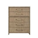 The appearance of Arlington 5-Drawer Chest In Nutmeg designed by American Woodcrafters in the transitional interior design. This nutmeg piece of furniture was selected by 1StopBedrooms from Arlington Collection to add a touch of cosiness and style into your home. Sku: 4300-150. Material: Hardwood.