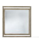 The appearance of Arlington Square Mirror In Nutmeg designed by American Woodcrafters in the transitional interior design. This nutmeg piece of furniture was selected by 1StopBedrooms from Arlington Collection to add a touch of cosiness and style into your home. Sku: 4300-040. Material: Hardwood.