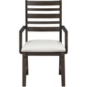 The appearance of Victoria Arm Chair Set of 2 In Brown designed by Homelegance in the transitional interior design. This brown piece of furniture  was selected by 1StopBedrooms from Victoria Collection to add a touch of cosiness and style into your home. Sku: 6023A. Material: Wood.