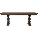 The appearance of Armand Trestle Table In Brown designed by Liberty in the traditional interior design. This brown piece of furniture was selected by 1StopBedrooms from Armand Collection to add a touch of cosiness and style into your home. Sku: 242-T4206;242-P4206. Table Top Shape: Rectangular. Size: 106" x 42". Material: Solid Rubberwood.
