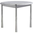 The appearance of Arris Side Table designed by Bernhardt in the transitional interior design. This polished stainless steel/marble piece of furniture  was selected by 1StopBedrooms from Arris Collection to add a touch of cosiness and style into your home. Sku: 321012. Material: Metal.