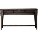 The appearance of Arrowcreek Console Bar Table designed by Liberty in the rustic / southwestern interior design. This weathered stone piece of furniture was selected by 1StopBedrooms from Arrowcreek Collection to add a touch of cosiness and style into your home. Sku: 226-OT6537. Table Top Shape: Rectangular. Material: Solid Pine.