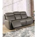 The appearance of Artemia Power Sofa In Gray designed by Furniture of America in the transitional interior design. This gray piece of furniture was selected by 1StopBedrooms from Artemia Collection to add a touch of cosiness and style into your home. Sku: CM9922GY-SF-PM. Material: Leather.
