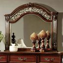 The appearance of Arthur Brown Cherry Mirror designed by Furniture of America in the traditional interior design. This brown piece of furniture was selected by 1StopBedrooms from Arthur Collection to add a touch of cosiness and style into your home. Sku: CM7587M. Material: Wood.