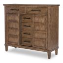 The appearance of Artisan's Place 2 Door and 6 Drawer Chest In Vintage Pine and Ironwood designed by Legacy Classic in the modern / contemporary interior design. This vintage pine and ironwood piece of furniture was selected by 1StopBedrooms from Artisan's Place Collection to add a touch of cosiness and style into your home. Sku: 3270-2400. Material: Pine Veneer.