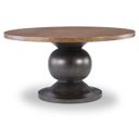 The appearance of Artisan's Place Complete Round Dining Table In Vintage Pine and Ironwood designed by Legacy Classic in the modern / contemporary interior design. This vintage pine and ironwood piece of furniture was selected by 1StopBedrooms from Artisan's Place Collection to add a touch of cosiness and style into your home. Sku: 3270-520T;3270-520B. Table Top Shape: Round. Size: 60". Material: Pine Veneer.