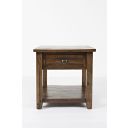 The appearance of Artisan'S Craft End Table In Dakota Oak designed by Jofran in the transitional interior design. This dakota oak piece of furniture was selected by 1StopBedrooms from Artisan'S Craft Collection to add a touch of cosiness and style into your home. Sku: 1742-3. Material: Acacia.