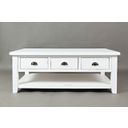 The appearance of Artisan'S Craft Coffee Table In White designed by Jofran in the transitional interior design. This white piece of furniture was selected by 1StopBedrooms from Artisan'S Craft Collection to add a touch of cosiness and style into your home. Sku: 1744-1. Material: Acacia.