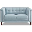 The appearance of Arvo Leather Loveseat In Spa Blue designed by Hydeline in the modern / contemporary interior design. This spa blue piece of furniture  was selected by 1StopBedrooms from Arvo Collection to add a touch of cosiness and style into your home. Sku: 67268-20V02-LS2521. Material: Leather.
