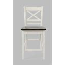The appearance of Asbury Park Solid Acacia Farmhouse X Back Stool Set of 2 In White designed by Jofran in the modern / contemporary interior design. This white piece of furniture  was selected by 1StopBedrooms from Asbury Park Collection to add a touch of cosiness and style into your home. Sku: 1806-BS395KD. Material: Acacia.