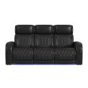Ascend Power Sofa with I Table and LED In Black