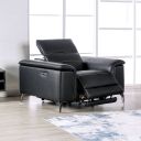 The appearance of Ascona Power Recliner In Black designed by Furniture of America in the modern / contemporary interior design. This black piece of furniture was selected by 1StopBedrooms from Ascona Collection to add a touch of cosiness and style into your home. Sku: CM9927BK-CH-PM. Material: Leather.