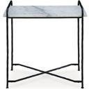 The appearance of Ashber Accent Table In White and Black designed by Signature Design by Ashley in the modern / contemporary interior design. This white/black piece of furniture  was selected by 1StopBedrooms from Ashber Collection to add a touch of cosiness and style into your home. Sku: A4000609. Material: Marble.