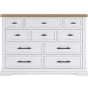 The appearance of Ashbryn Dresser In White/Natural designed by Signature Design by Ashley in the transitional interior design. This white/natural piece of furniture  was selected by 1StopBedrooms from Ashbryn Collection to add a touch of cosiness and style into your home. Sku: B844-31. Material: Wood.
