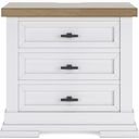 The appearance of Ashbryn Nightstand In White/Natural designed by Signature Design by Ashley in the transitional interior design. This white/natural piece of furniture  was selected by 1StopBedrooms from Ashbryn Collection to add a touch of cosiness and style into your home. Sku: B844-93. Material: Wood.