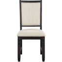 The appearance of Asher Beige And Black Side Chair Set Of 2 designed by Homelegance in the transitional interior design. This black and beige piece of furniture  was selected by 1StopBedrooms from Asher Collection to add a touch of cosiness and style into your home. Sku: 5800BKS. Material: Textured.