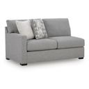 Ashford Isle Left-Arm Facing Sofa In Pewter