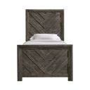 Ashford Twin Panel Bed In Mocha Grey