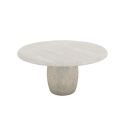The appearance of Ashlar Round Dining Table In Bisque and Sanded Bronze designed by A.R.T. in the modern / contemporary interior design. This bisque/sanded bronze piece of furniture was selected by 1StopBedrooms from Ashlar Collection to add a touch of cosiness and style into your home. Sku: 333225-2250TP;333225-1045BS. Table Top Shape: Round. Size: 60". Material: Parawood.