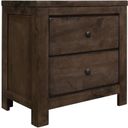 The appearance of Ashton Hills 2-Drawer Nightstand In Ash Brown designed by Emerald Home Furnishings in the modern / contemporary interior design. This brown piece of furniture was selected by 1StopBedrooms from Ashton Hills Collection to add a touch of cosiness and style into your home. Sku: B372-04. Material: Rubberwood.