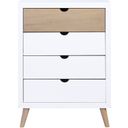 Asker Bedroom Chest In Brown and White