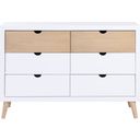 Asker Dresser In Brown and White