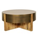 The appearance of Aspen 42 Inch Round Cocktail Table In Barton Bronze designed by Parker House in the transitional interior design. This barton bronze piece of furniture  was selected by 1StopBedrooms from Aspen Collection to add a touch of cosiness and style into your home. Sku: ASP-11. Material: Mango.