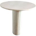 The appearance of Astoria Round Genuine Marble End Table White designed by Coaster in the modern / contemporary interior design. This white piece of furniture  was selected by 1StopBedrooms from Astoria Collection to add a touch of cosiness and style into your home. Sku: 709667B1;709667B2. Material: Wood.