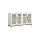 The appearance of Astoria Sideboard In Pearl designed by Aspenhome in the transitional interior design. This pearl piece of furniture  was selected by 1StopBedrooms from Astoria Collection to add a touch of cosiness and style into your home. Sku: I3260-6808. Material: Wood.
