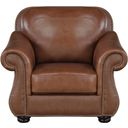 The appearance of Attleboro Chair In Brown designed by Homelegance in the traditional interior design. This brown piece of furniture was selected by 1StopBedrooms from Attleboro Collection to add a touch of cosiness and style into your home. Sku: 9270BR-1. Material: Leather.