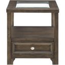 The appearance of Auburn End Table In Brown designed by Homelegance in the modern / contemporary interior design. This brown piece of furniture  was selected by 1StopBedrooms from Auburn Collection to add a touch of cosiness and style into your home. Sku: 3624-04. Material: Wood.
