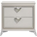 The appearance of Audra Nightstand In Gold and Champagne designed by Homelegance in the transitional interior design. This gold/champagne piece of furniture was selected by 1StopBedrooms from Audra Collection to add a touch of cosiness and style into your home. Sku: 1383-4. Material: Engineered Wood.