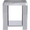The appearance of Aura Side Table designed by Bernhardt in the modern / contemporary interior design. This stainless steel piece of furniture  was selected by 1StopBedrooms from Aura Collection to add a touch of cosiness and style into your home. Sku: 316111. Material: Acrylic.