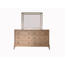 The appearance of Aurora Hi-Leg Dresser In Latte designed by Bernell in the transitional interior design. This latte piece of furniture was selected by 1StopBedrooms from Aurora Collection to add a touch of cosiness and style into your home. Sku: 3098-130. Material: Hardwood.