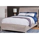 Aurora Queen Sleigh Bed with Panel Footboard In Whitewash