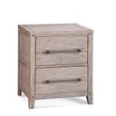 Aurora Whitewash 2 Drawer Nightstand