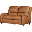 The appearance of Austin Power Reclining Loveseat with Power Headrest In Caramel Cream designed by Parker House in the transitional interior design. This cream piece of furniture was selected by 1StopBedrooms from Austin Collection to add a touch of cosiness and style into your home. Sku: MAUS#822PH-CMCR. Material: Top Grain Leather.
