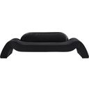 The appearance of Austin Velvet Sofa In Black Velvet designed by Meridian in the modern / contemporary interior design. This black velvet piece of furniture  was selected by 1StopBedrooms from Austin Collection to add a touch of cosiness and style into your home. Sku: 44008Black-S. Material: Velvet.