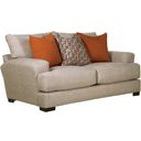 The appearance of Ava Cashew Loveseat designed by Jackson in the transitional interior design. This beige piece of furniture  was selected by 1StopBedrooms from Ava Collection to add a touch of cosiness and style into your home. Sku: 449802179636287024. Material: Polyester.