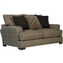 The appearance of Ava Pepper Loveseat designed by Jackson in the transitional interior design. This gray piece of furniture  was selected by 1StopBedrooms from Ava Collection to add a touch of cosiness and style into your home. Sku: 449802179648287048. Material: Polyester.
