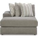 The appearance of Avaliyah LAF Corner Chaise In Ash designed by Signature Design by Ashley in the modern / contemporary interior design. This ash piece of furniture  was selected by 1StopBedrooms from Avaliyah Collection to add a touch of cosiness and style into your home. Sku: 5810316. Material: Fabric.