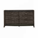 The appearance of Avalon 6 Drawer Dresser In Coffee Bean designed by Liberty in the modern / contemporary interior design. This coffee bean piece of furniture was selected by 1StopBedrooms from Avalon Collection to add a touch of cosiness and style into your home. Sku: 805B-BR31. Material: Solid Rubberwood.